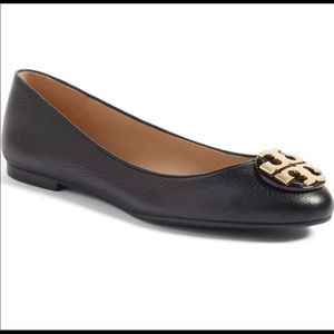 Tory Burch Claire Ballet Flat Tumbled Leather 8.5